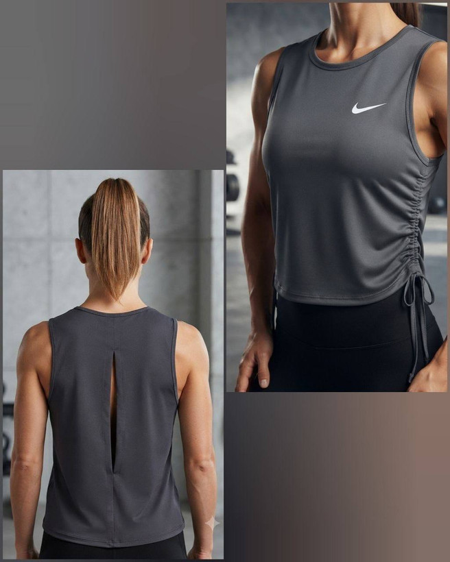 تاپ زنانه بغل گت (پشت مدل دار) ✔️Nikeطرح😍❤️🔥 🧵پارچه : ریون