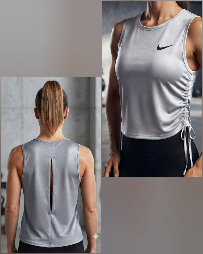 تاپ زنانه بغل گت (پشت مدل دار) ✔️Nikeطرح😍❤️🔥 🧵پارچه : ریون